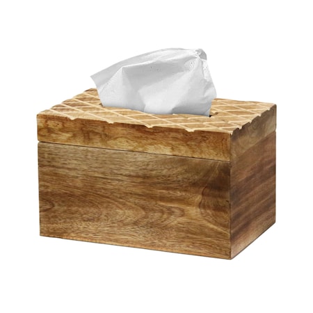 Vintiquewise Tall Modern Decorative Paper Facial Tissue Box Holder for Kitchen, Dining Room, and Office QI004392.RCT